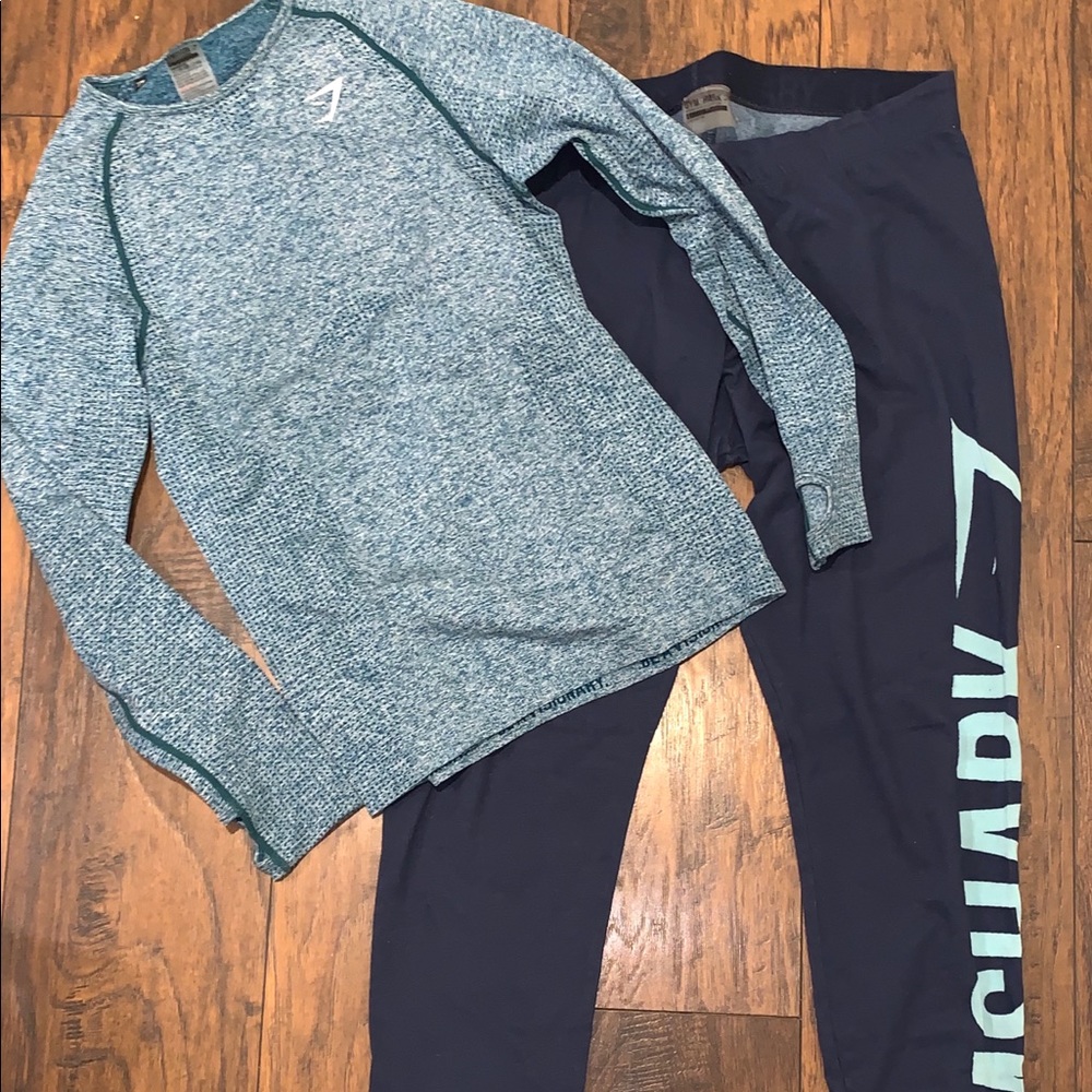Gym shark workout outfit